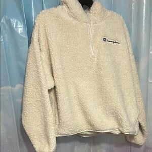 Champion Off-White Sherpa Hoodie